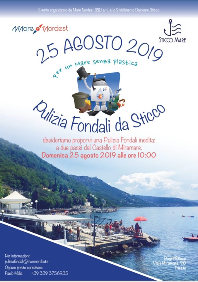 Trieste Pulizia Fondali 25 agosto 2019