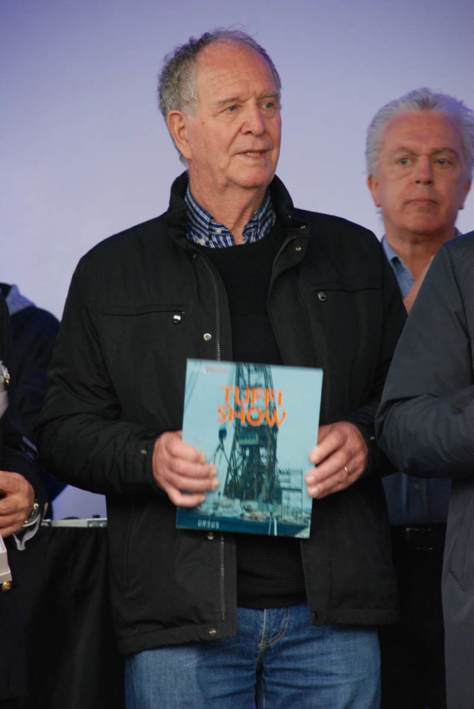 Klaus Dibiasi olimpionico nella specialità dei tuffi. Uno dei coordinatori per i Tuffi da Grandi Altezze, svoltosi durante Mare Nordest 2019.