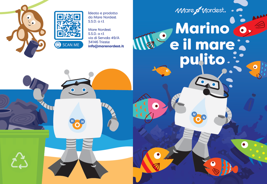 Marino e il mare pulito